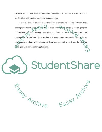 Software Engineering: Methods & Methodologies