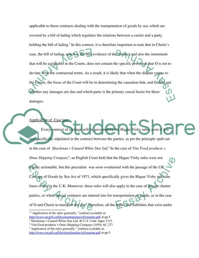 Carriage of Goods by Sea Act of 1992