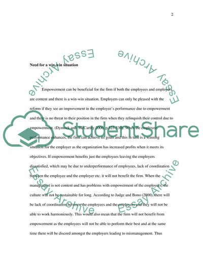 Performance Management: Employee Empowerment