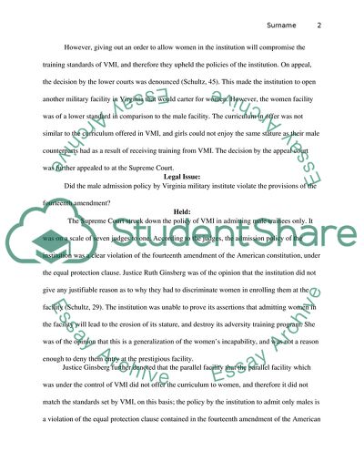 Gender Discrimination And American Law