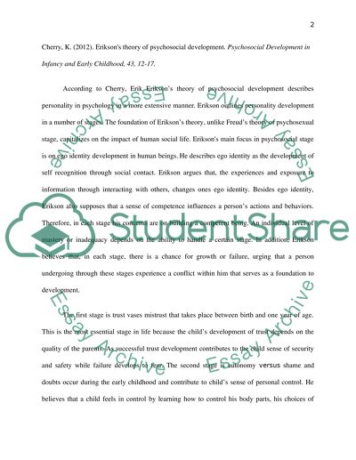 Developmental Stages in Childhood and Young Adulthood