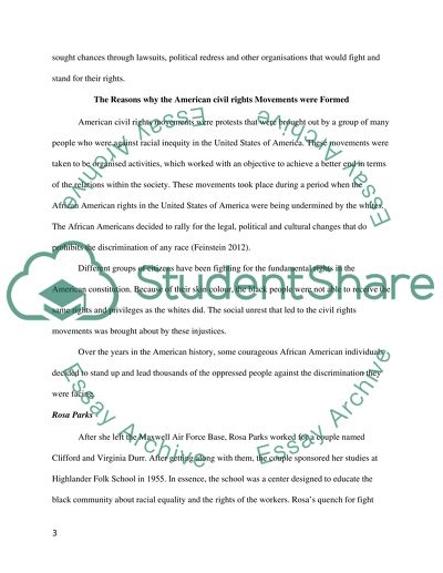 American Civil Rights Movements