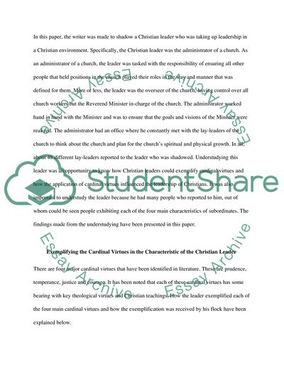 Christian leadership essay 08 image