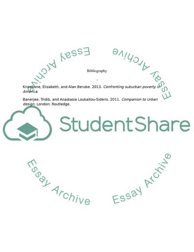 Problems and Public Policies in Cities, Suburbs, and Regions