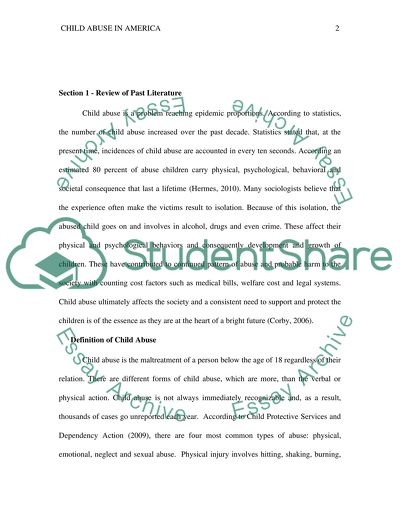 Child Abuse in America