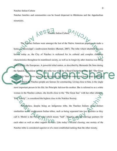 Natchez Indian Culture