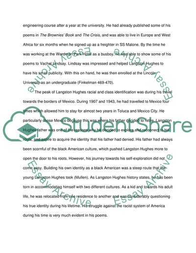 Identity in the Works of Langston Hughes