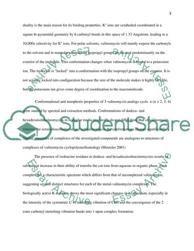 Chemistry Valinomycin