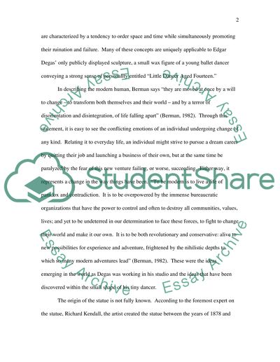 Edgar Degas Sculpture Little Dancer, Aged Fourteen