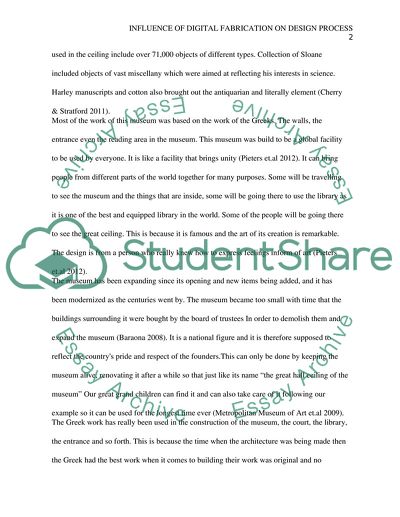 Influence of Digital Fabrication on Design Process