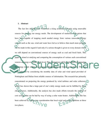 Renewable Energy at Point of Consumption