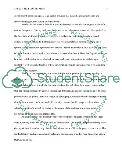 Application Paper Speech Self-Assessment