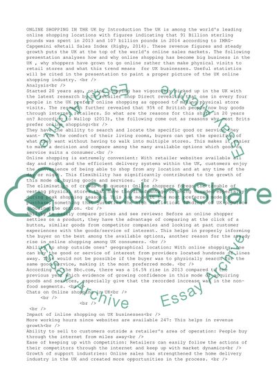 Online Shopping in the UK