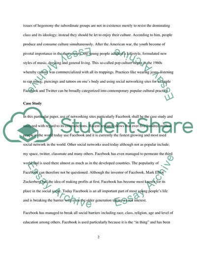 Mass Mediaas a Part of Pop Culture