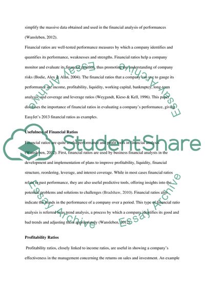 The Usefulness and Limitations of Financial Ratios in Evaluating the Performance and Management of Companies