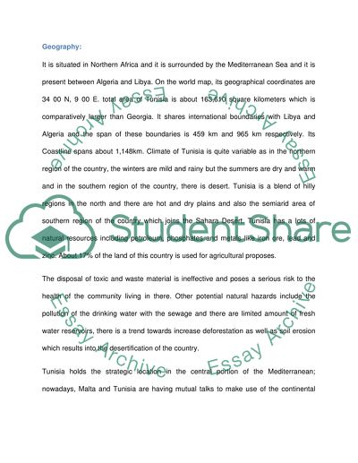 The Growth Diagnostics in Tunisia