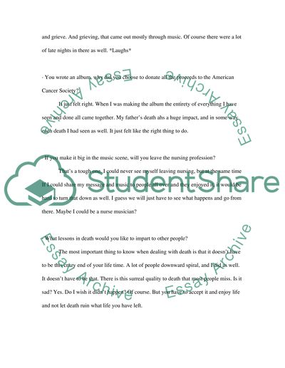 The Effect of Death on Nursing Profession