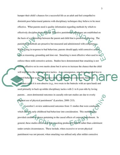 Should parent be allowed to smack their own child