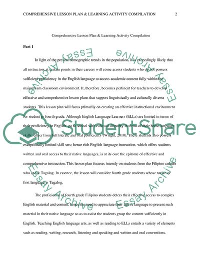 Comprehensive Lesson Plan & Learning Activity Compilation