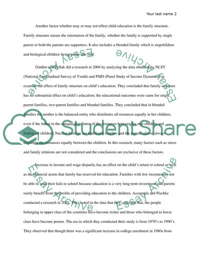 Family Structure and Childrens Educational Outcomes