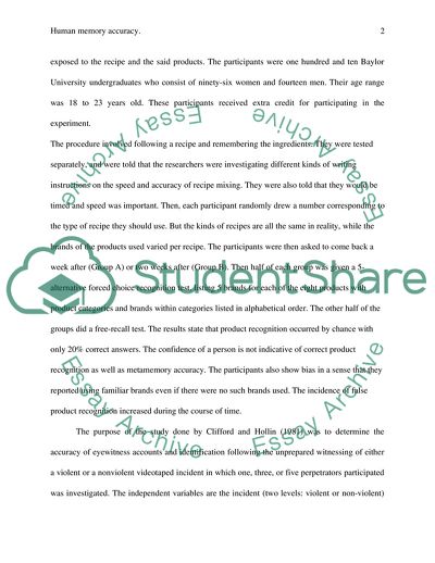 Violence and the Number of Perpetrators with Eye-Witness Memory