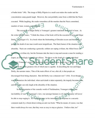 Slaughterhouse 5 essay