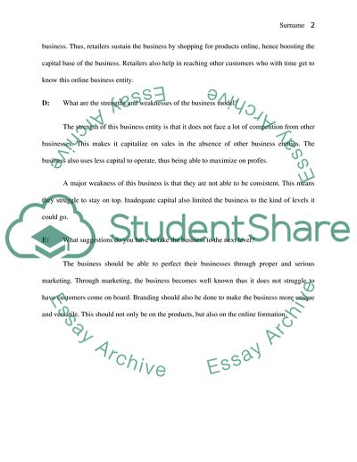 The Shopster Business Model