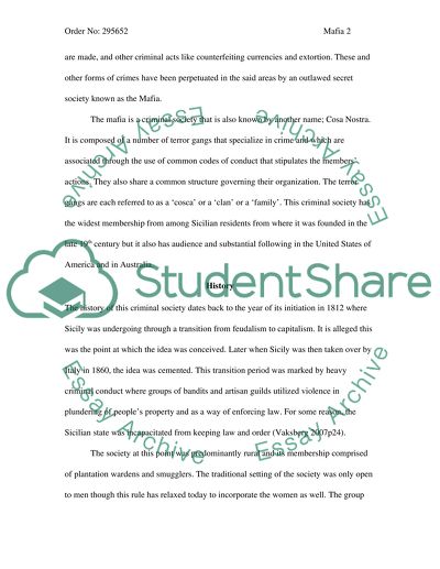 Organized Crime Groups in the UK