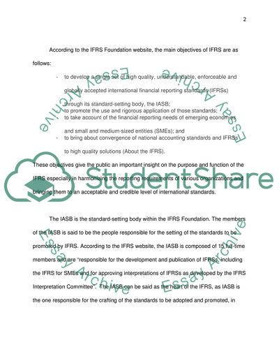 The IFRS and the Accounting Standards
