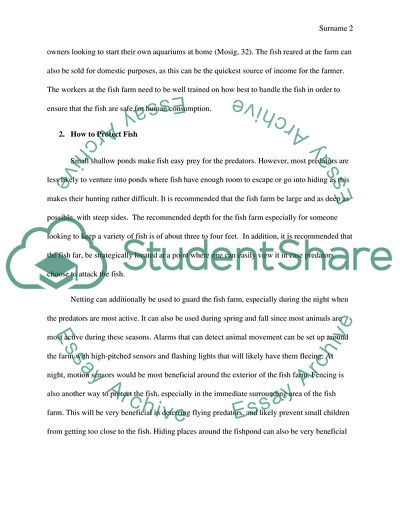 Proposal for Fish Farm in Yellow stone National Park