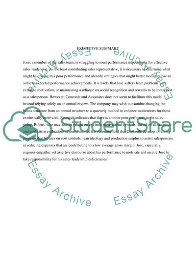 Valuation of the Concord and Associates Company