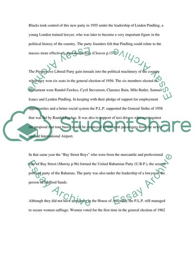 Bahamian History Highlights