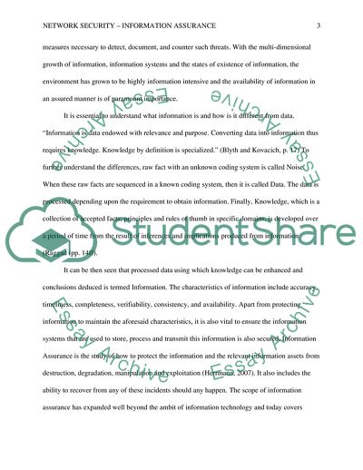 Network Security - Information Assurance