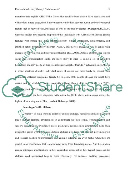 Curriculum Delivery through Edutainment