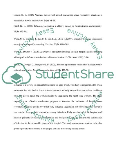 Early Influenza Vaccination