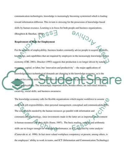 The Nature of Knowledge Economy