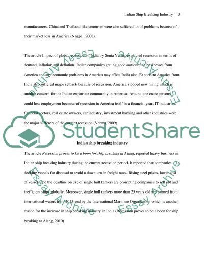 Ship Breaking Industry