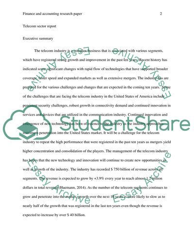 Returns of the Telecom Industry