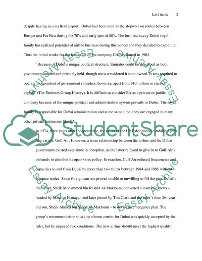 Marketing in Emirate Airlines: Potential of Airline Business