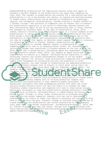 The Echnological Advancement of Foxconn and Apple