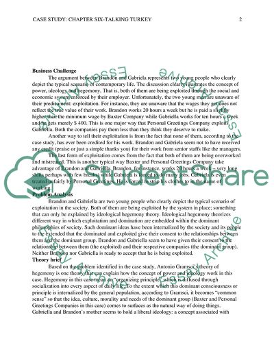 The Use of Antonio Gramscis Theory of Hegemony