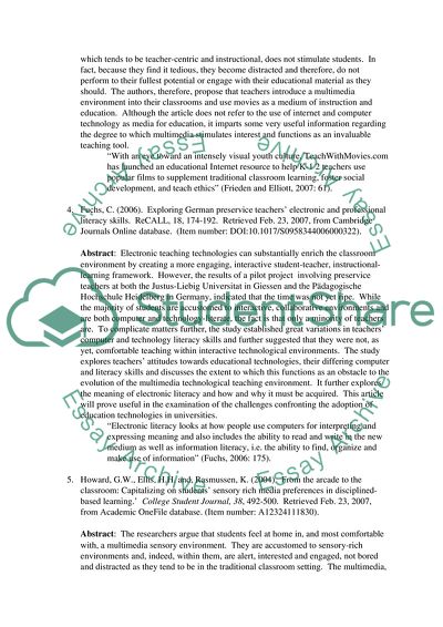 Education by Computers