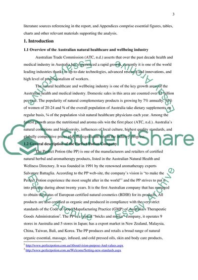 The E-marketing Strategy of the Perfect Potion Company