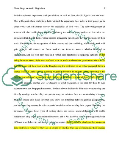 The Problem of Plagiarism in Education