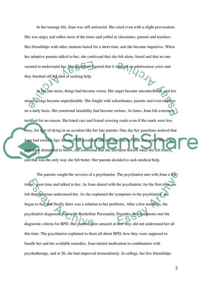 Borderline Personality Disorder