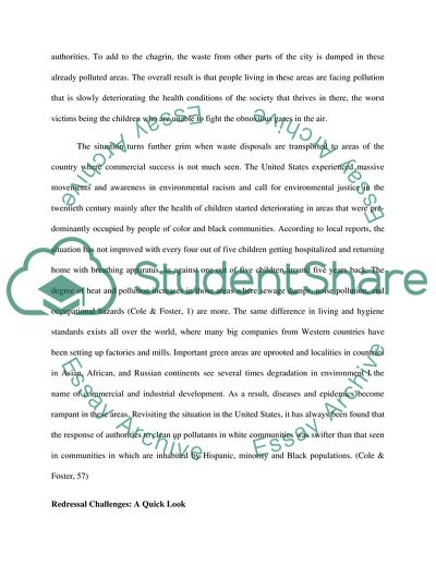 The Where, Whens, and Hows of Environmental Racism and Call for Environmental Justice