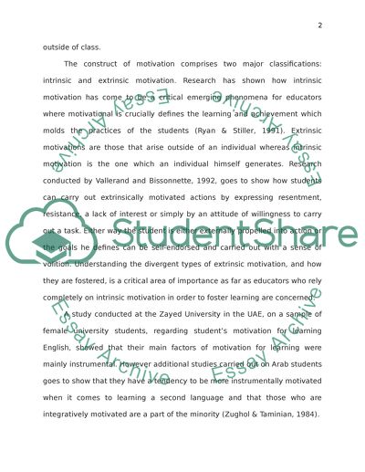 Motivating Students to Learn English