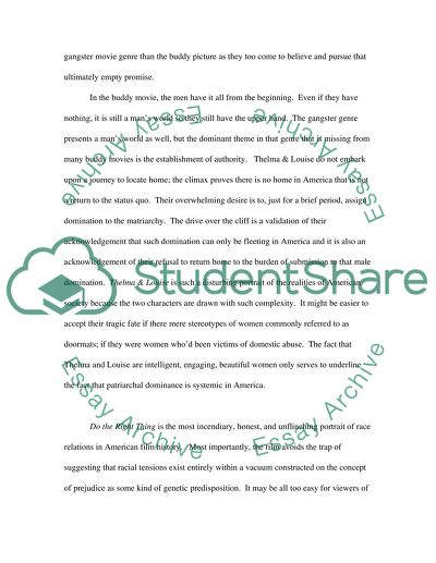 Thelma & Louise and Do The Right Thing