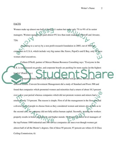 Glass Ceiling Effect