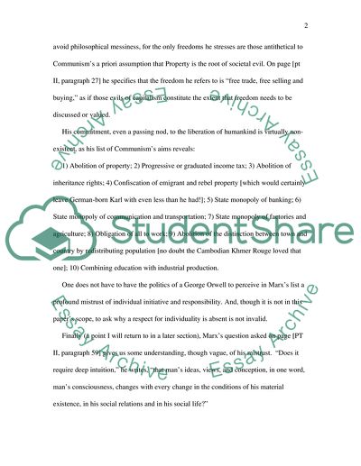 Comparing Marxs Notion of Liberation with Mills Notion of Liberty